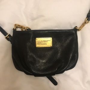 Marc Jacobs black leather crossbody bag